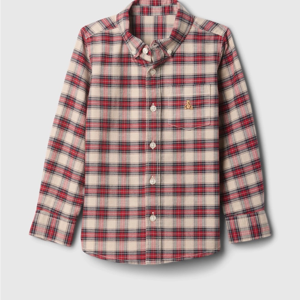 Plaid boys dress shirt